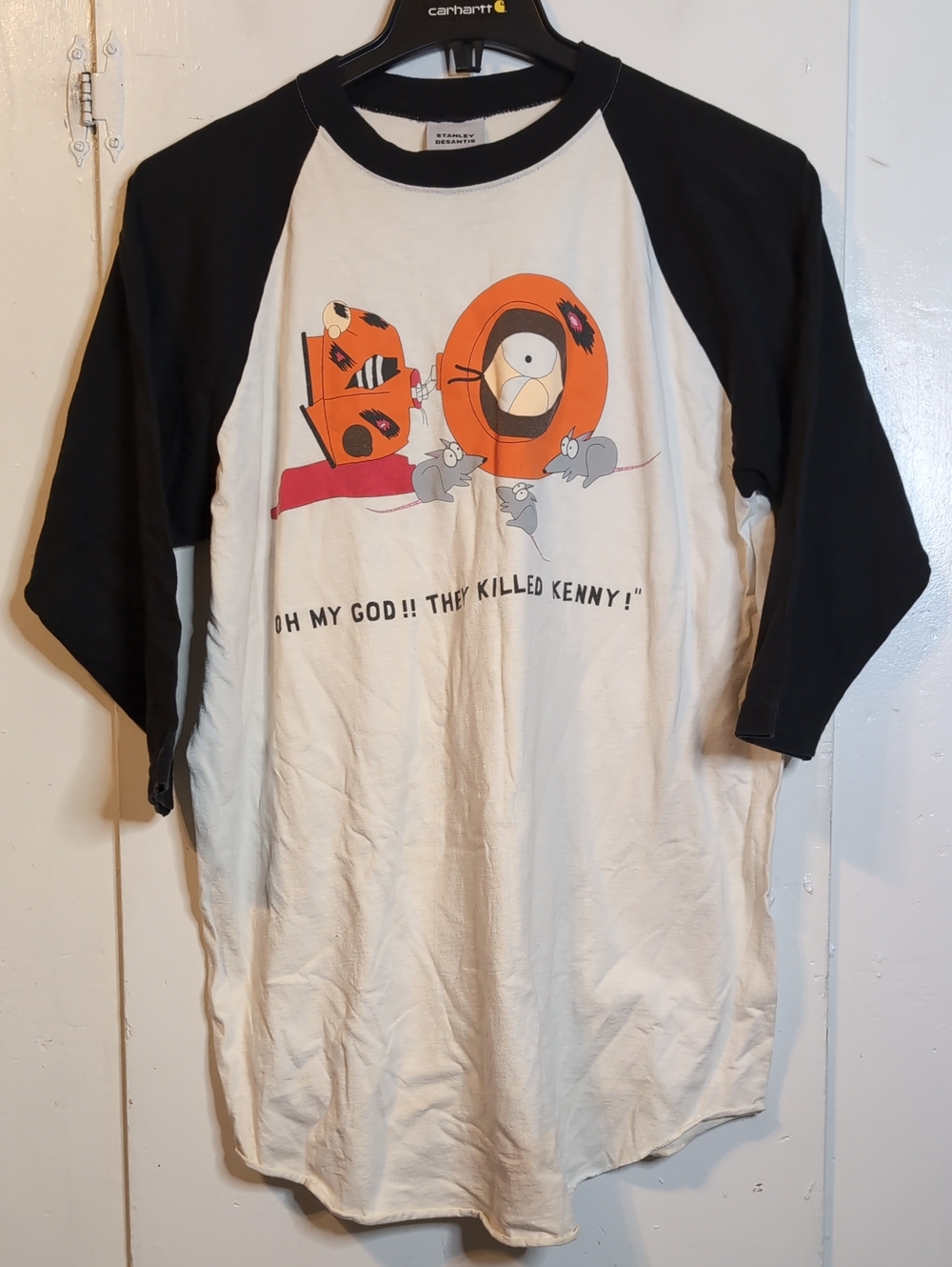 Vint. '97 Stanley DeSantis South Park Kenny lomg sleeve tee mens XL